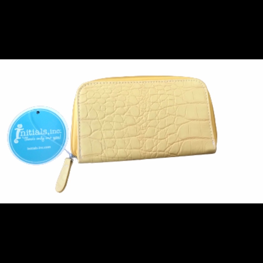 Initials, Inc nwt yellow wallet